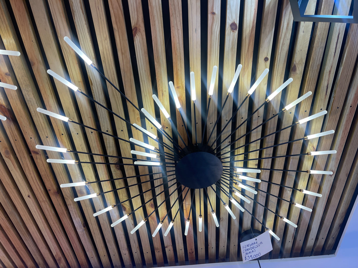 Firework Chandelier Black