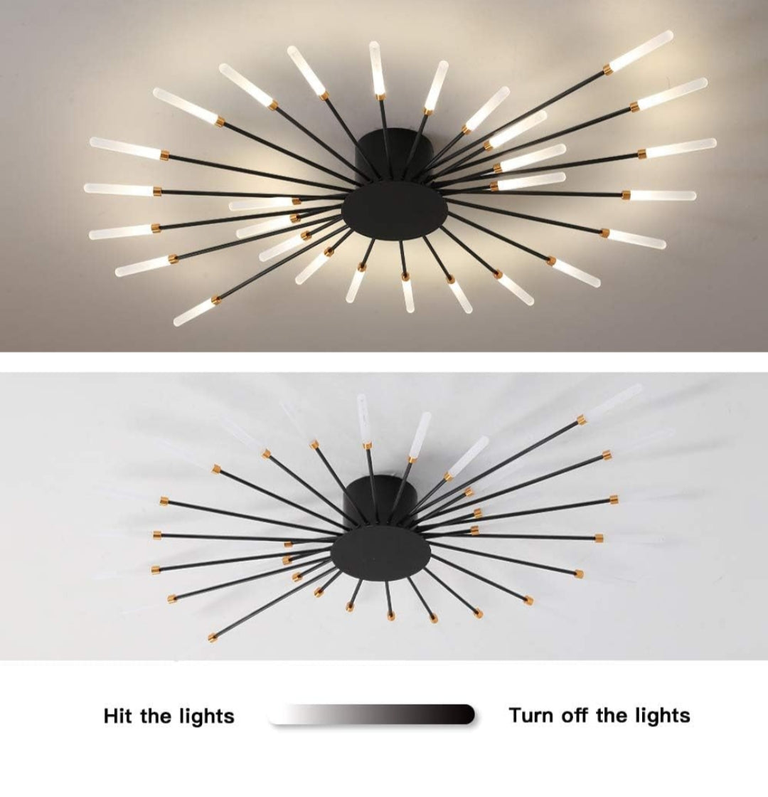 Firework Chandelier Black